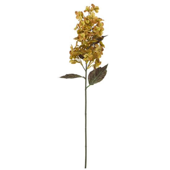 Faux Mustard Panicle Hydrangea Stem