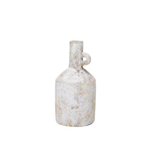 Baku White Melange Terracotta Vase