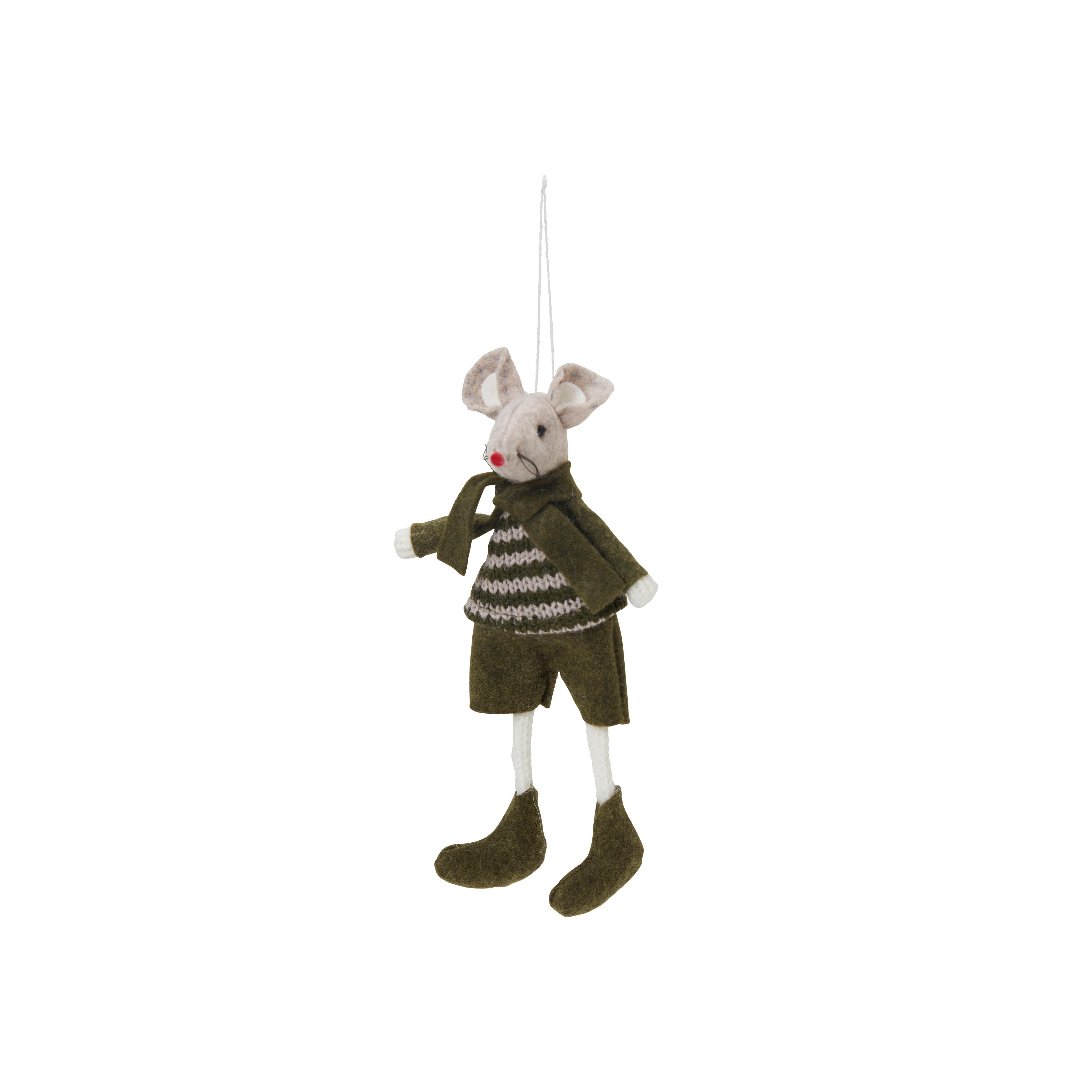 Sixten & Sally Green Hanging Mice Decorations