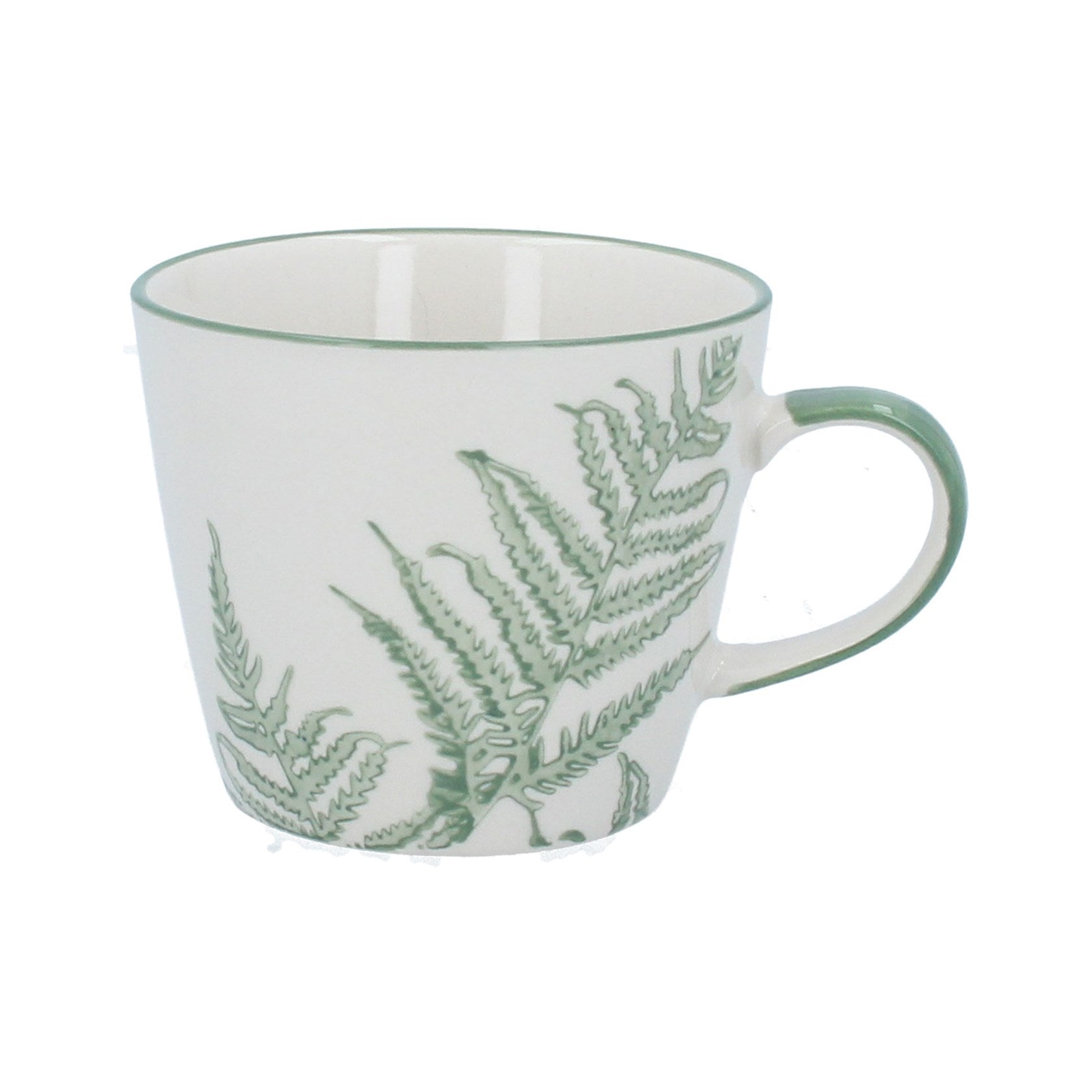 Green Fern Stoneware Mug