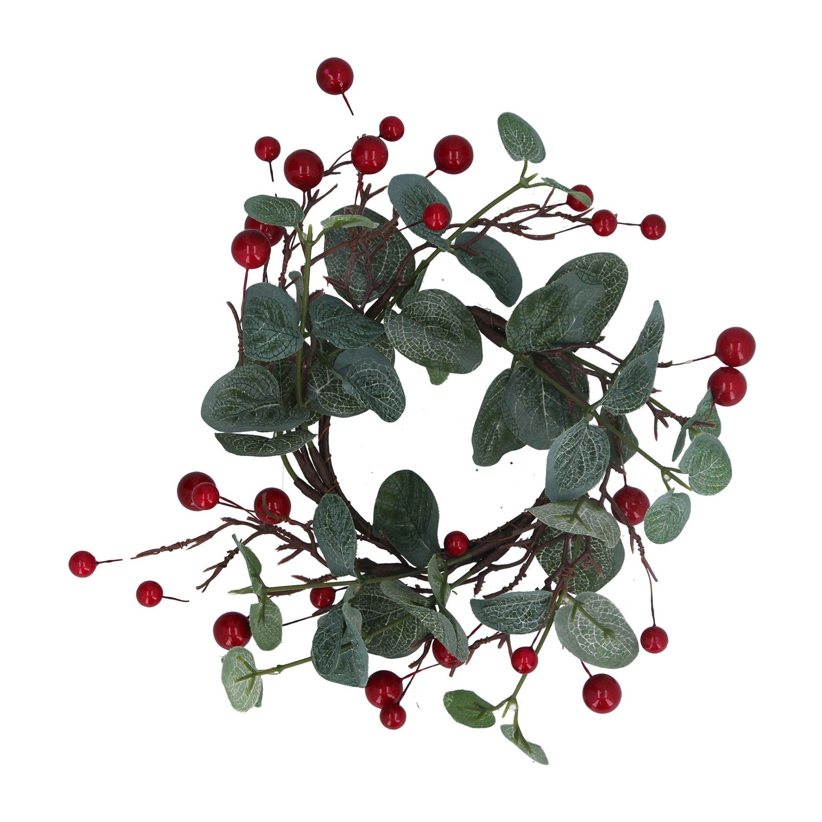Eucalyptus & Red Berry Candle Ring (Large)