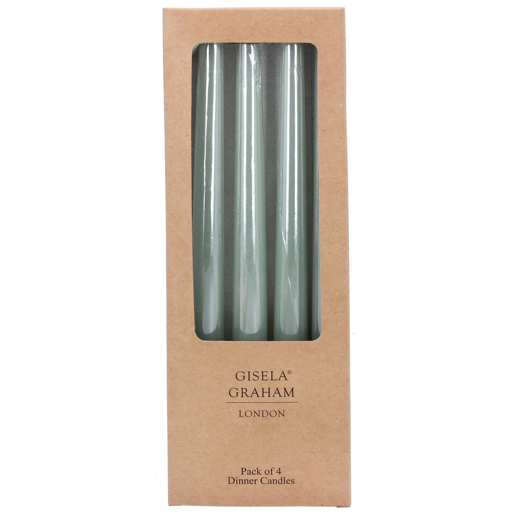 Box of 4 Taper Candle - Ice Green
