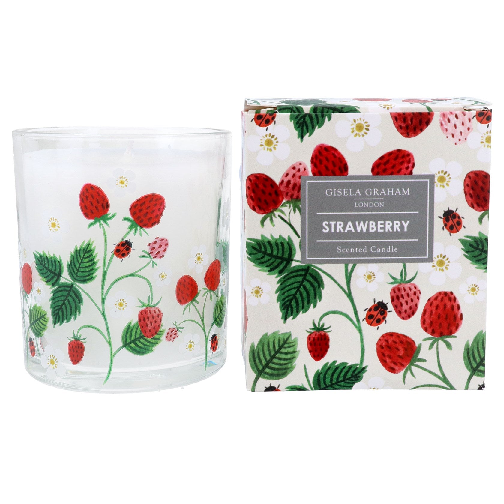 Strawberries Scented Candle in a Pot - Large