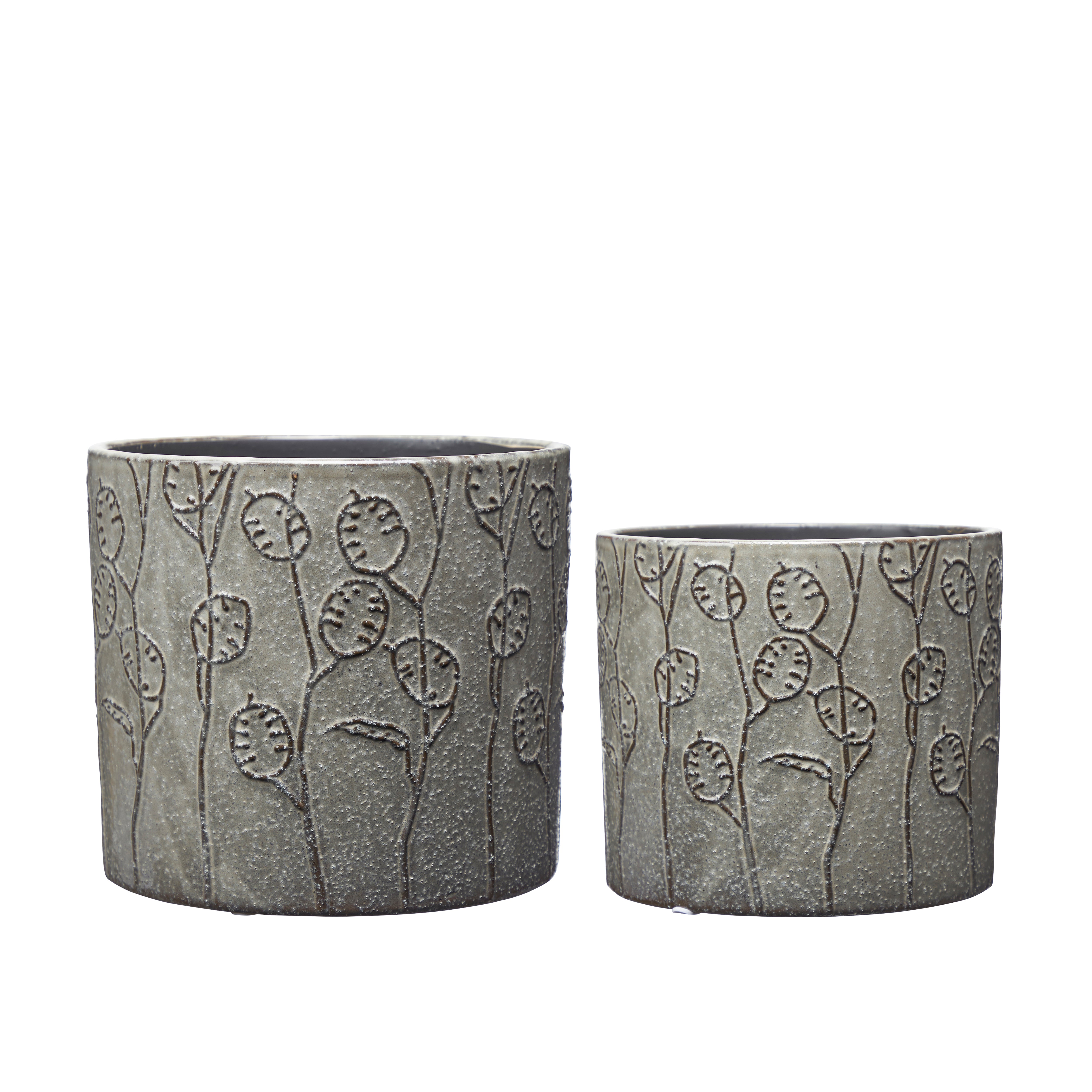 Saga Grey Melange Pots