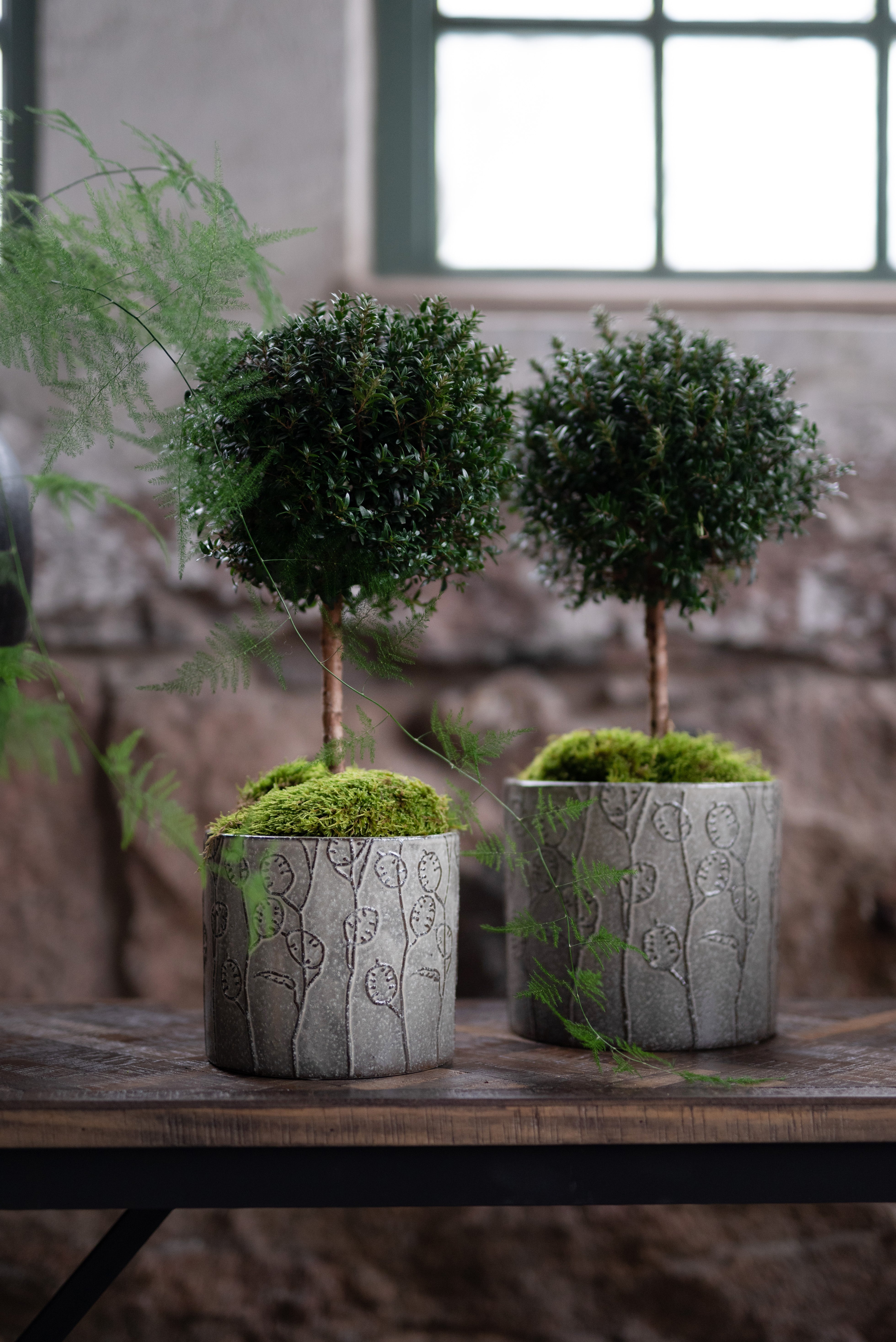 Saga Grey Melange Pots