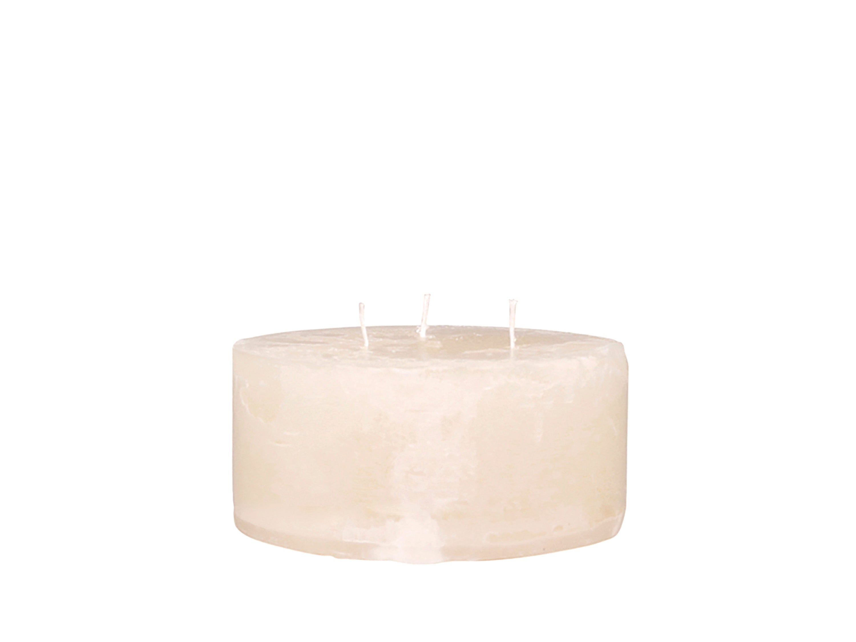 Rustic Nude Macon Pillar Candle w. 3 Wicks (80hr)