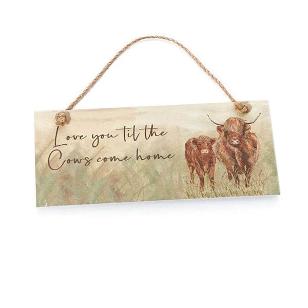 Dougal Highland Cow Slate Plaque
