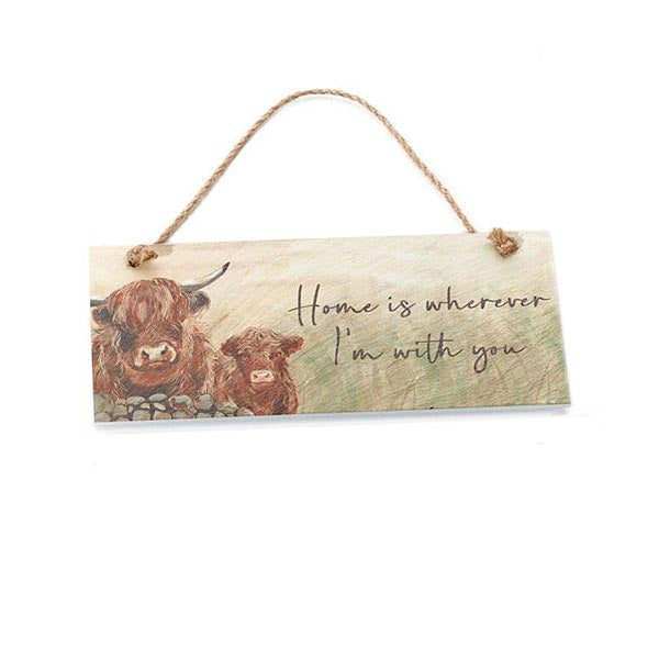Dougal Highland Cow Slate Plaque