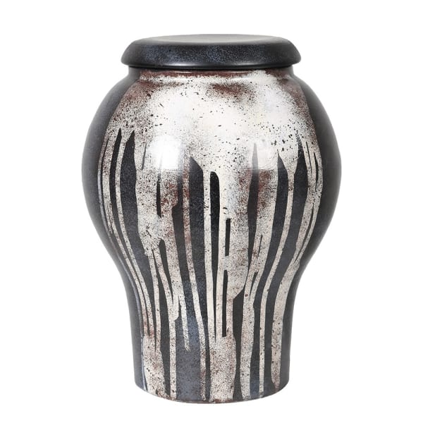 Dripping Lidded Vase