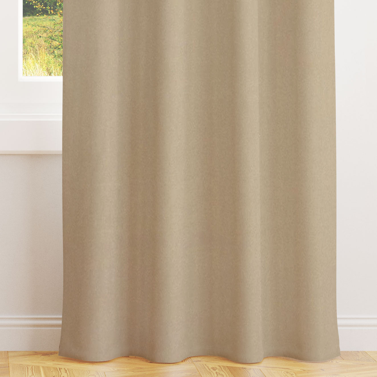 Alvar Flaxen Velvet Curtains
