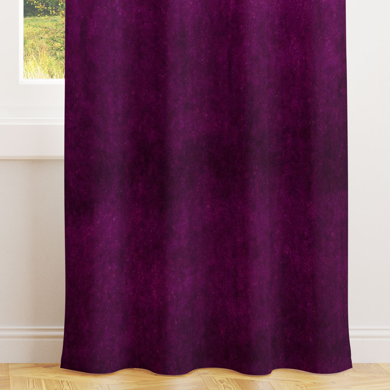 Alvar Plum Velvet Curtains