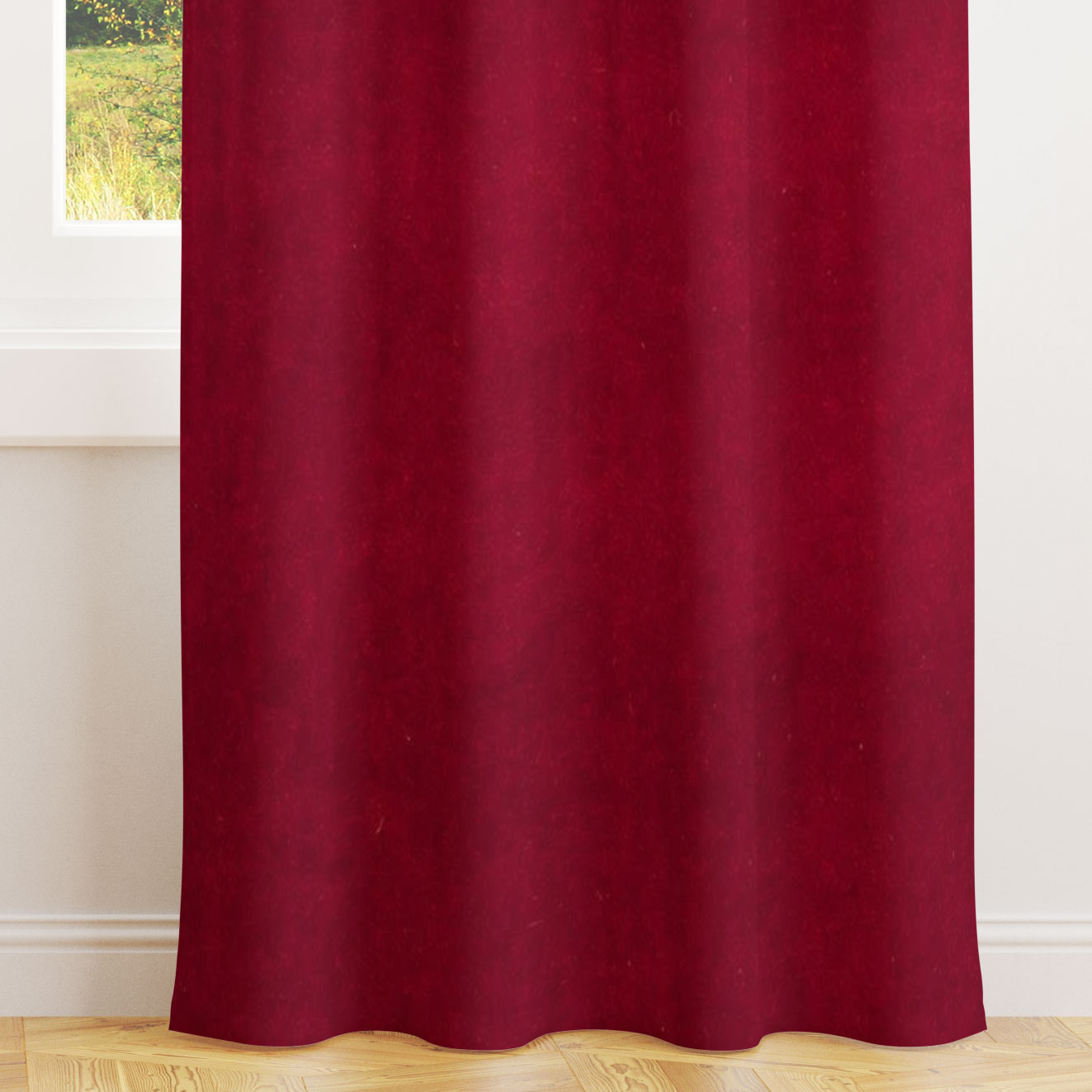 Alvar Ruby Velvet Curtains