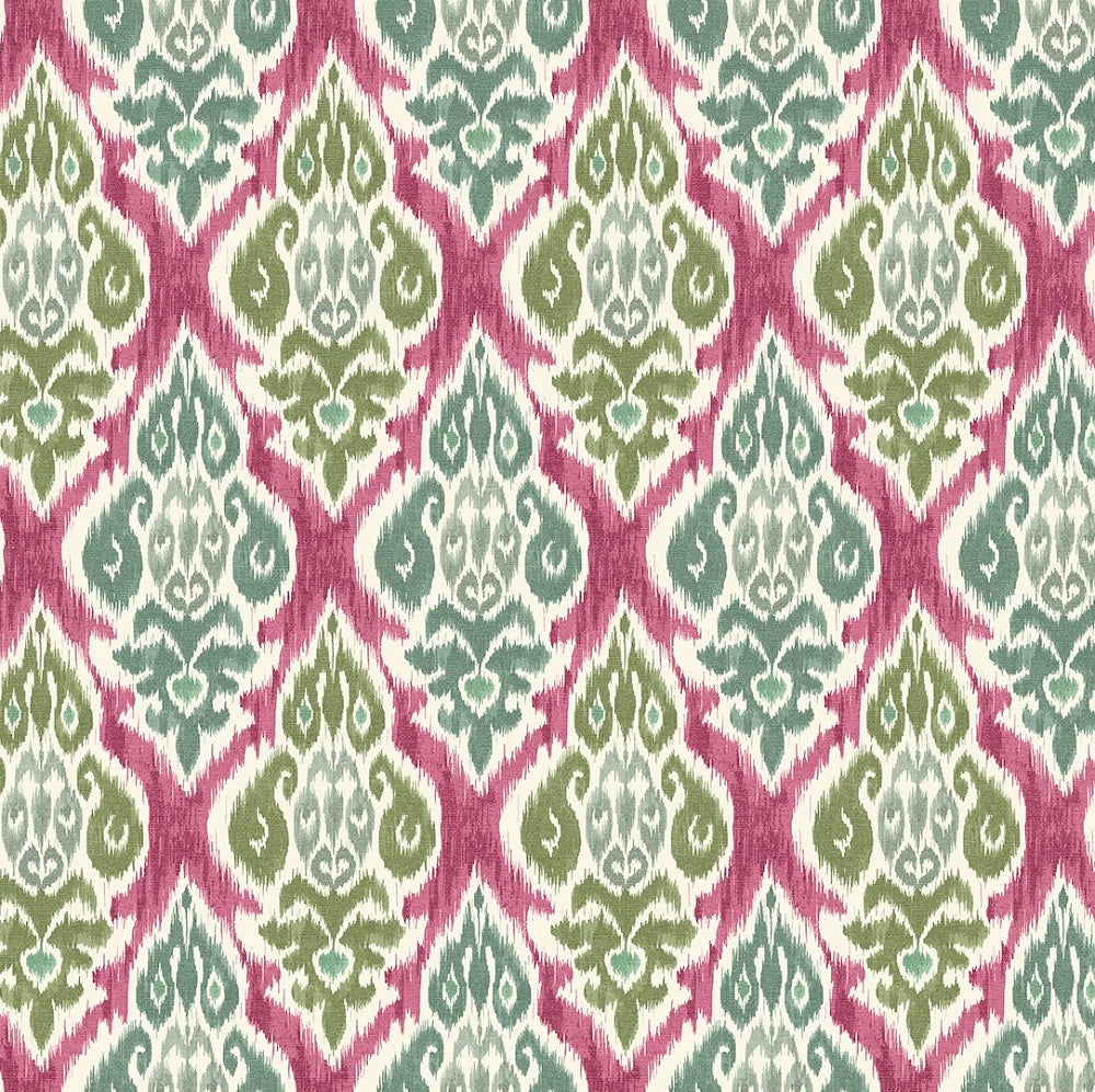 Arlo Olive Fuchsia Roman Blind