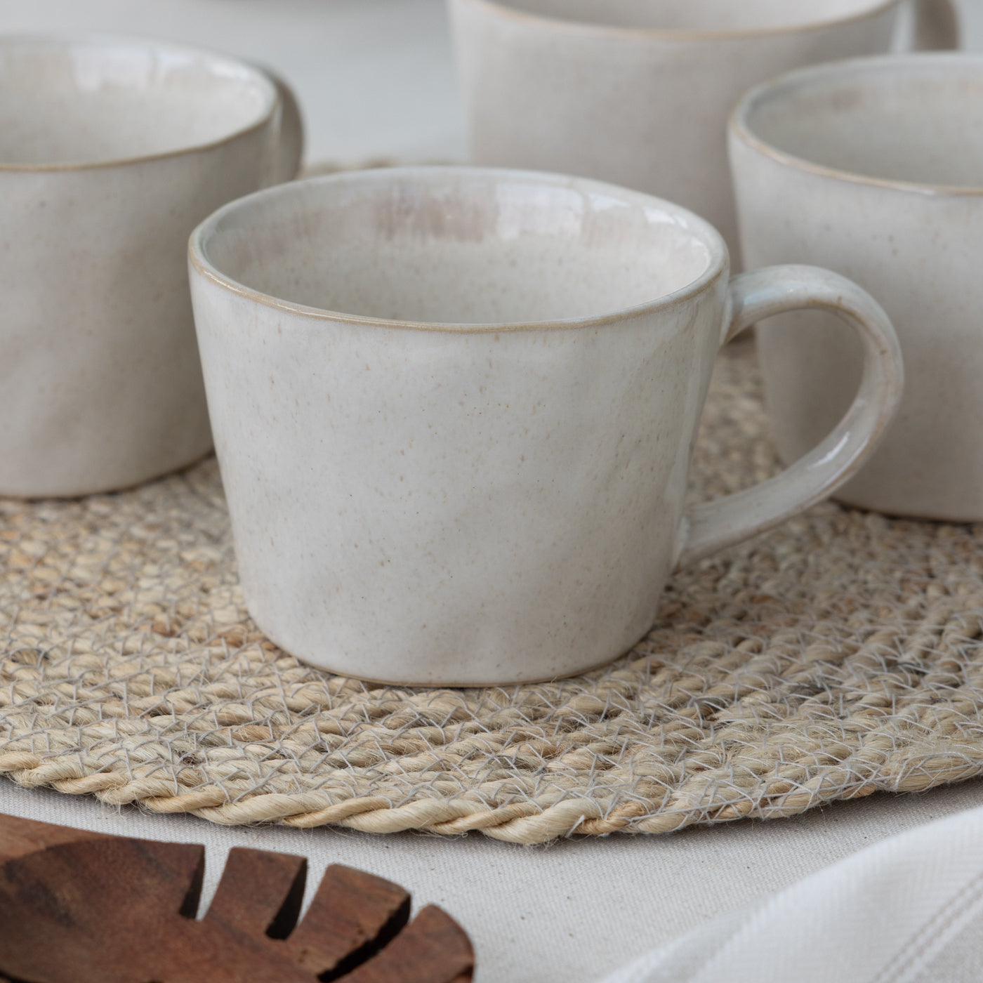 Beige Mugs Set of 4