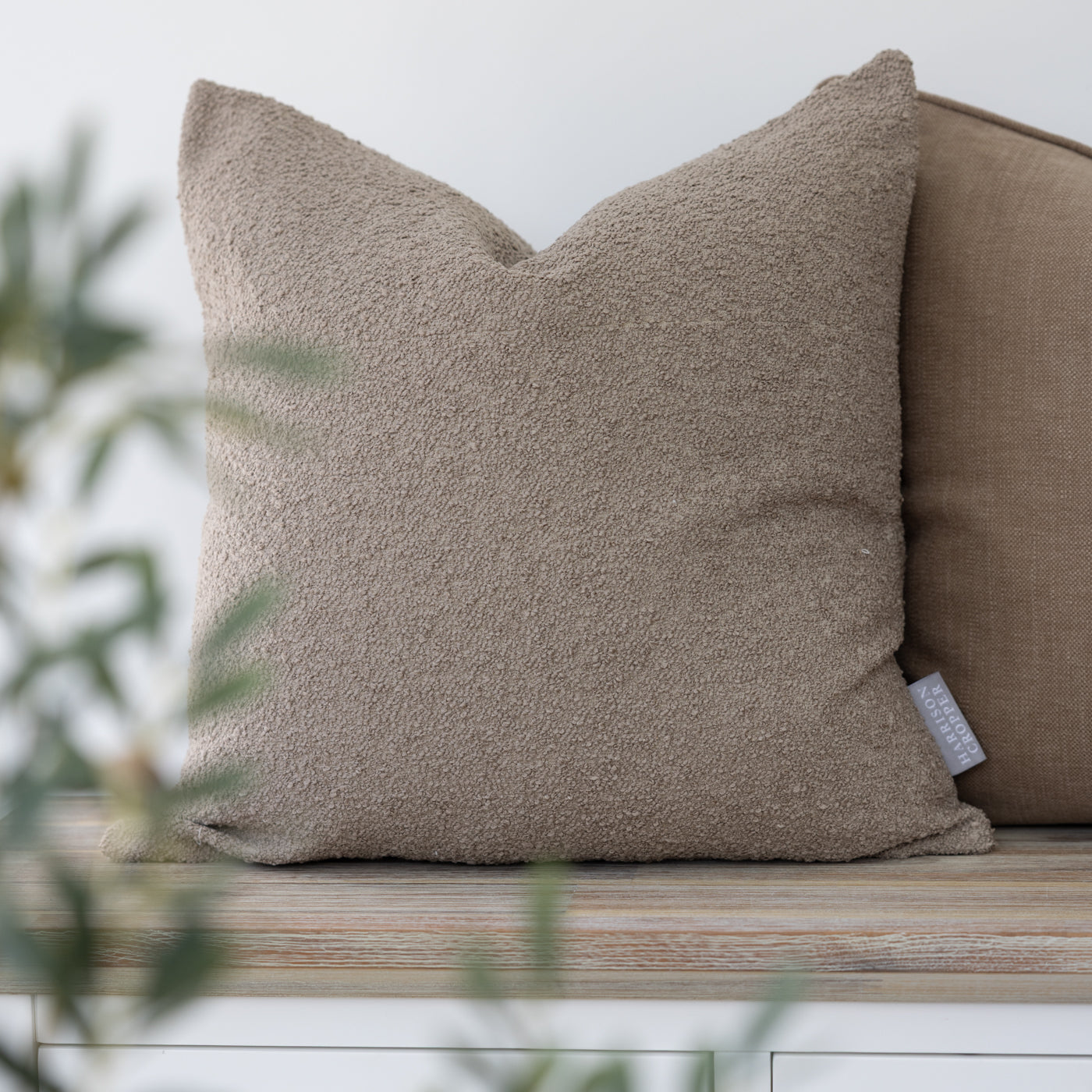 Brown Boucle Cushion