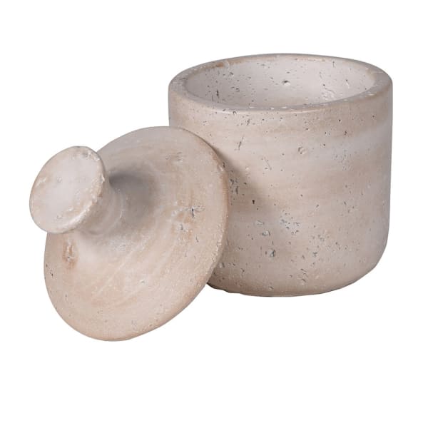 Large Taupe Jar