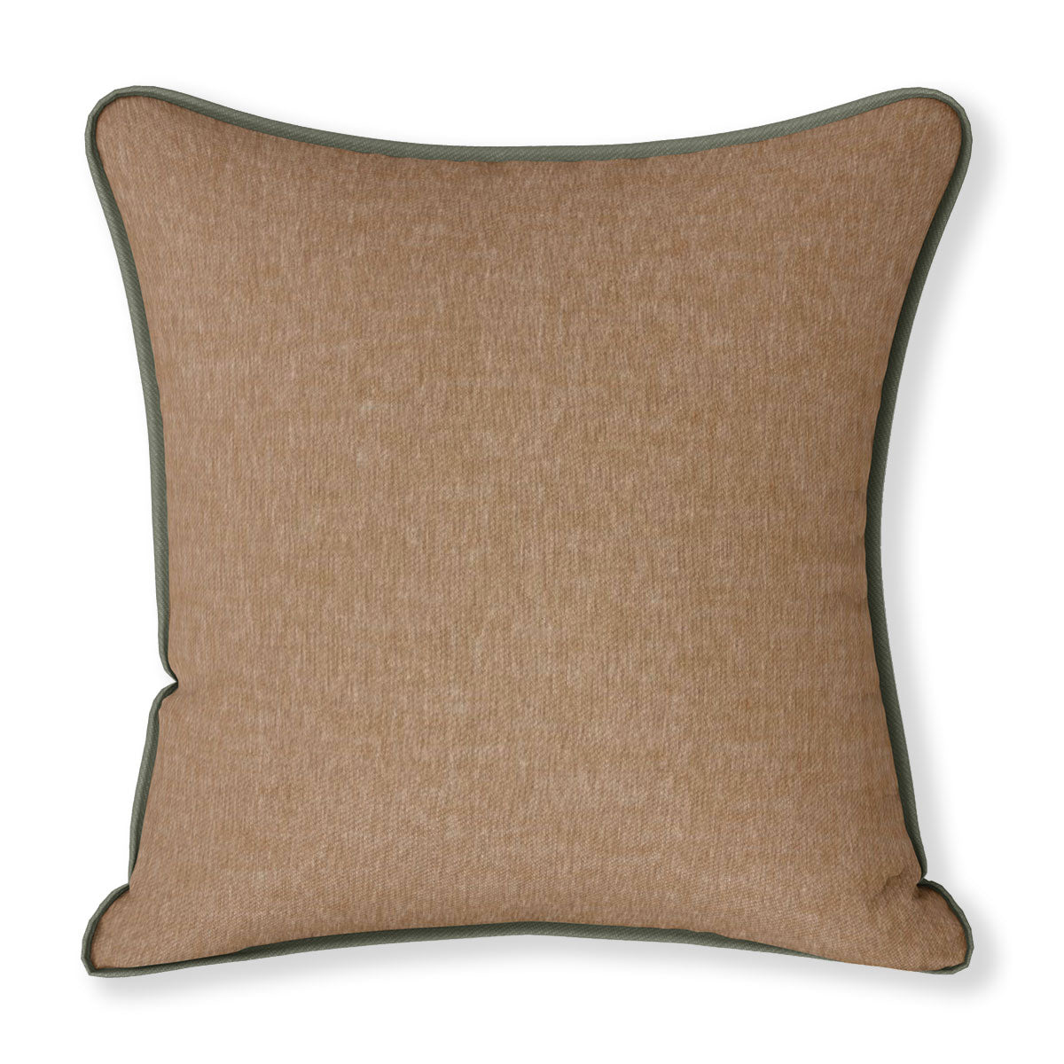 Christie Copper with Moss Piping Square Cushion