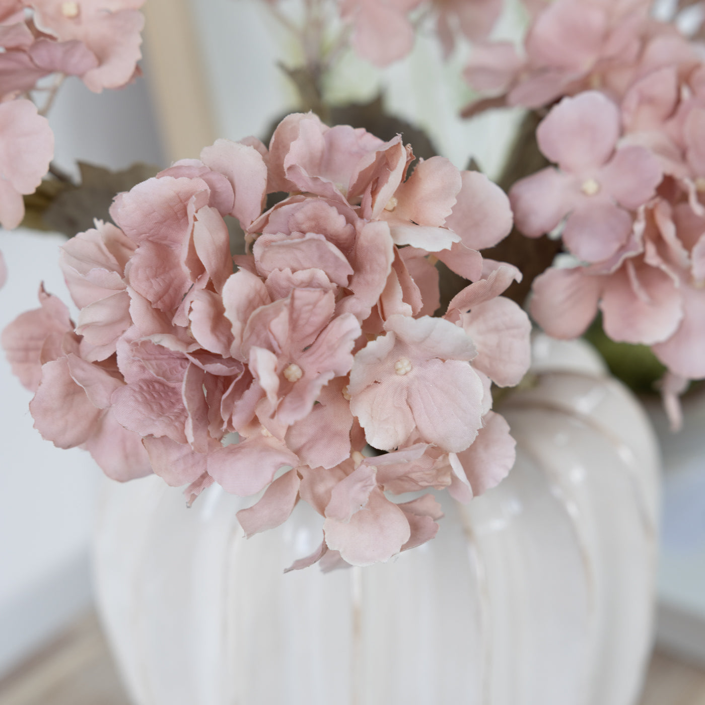 Dried Look Pink Hydrangea Spray