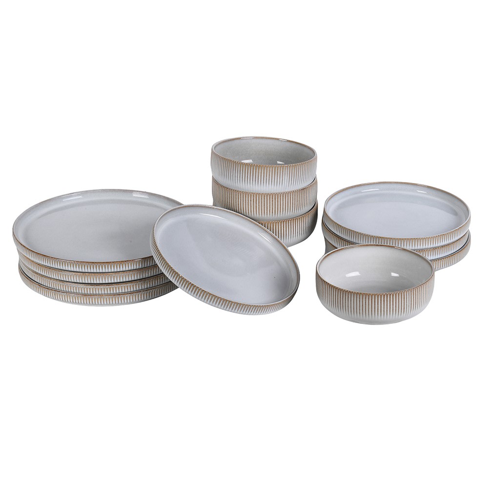 Dune Stripe Dinner Set | 12 Pieces