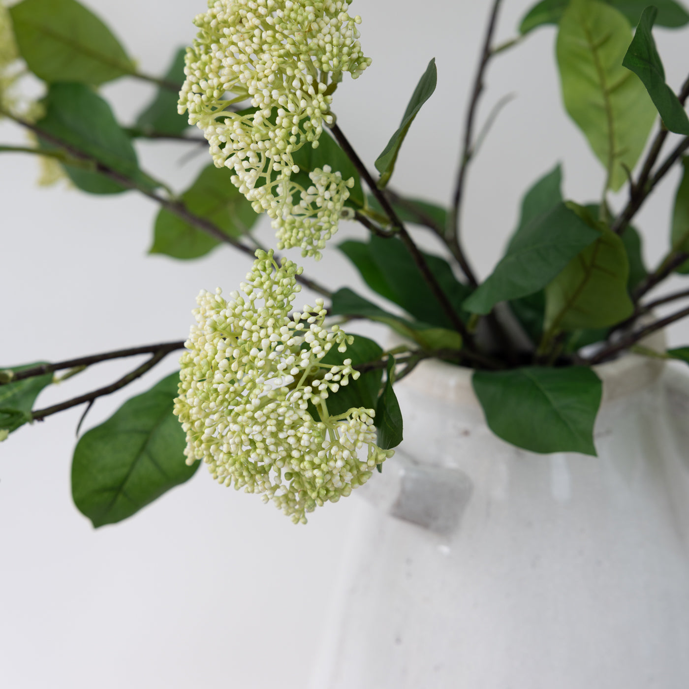 Faux White Elderflower Spray