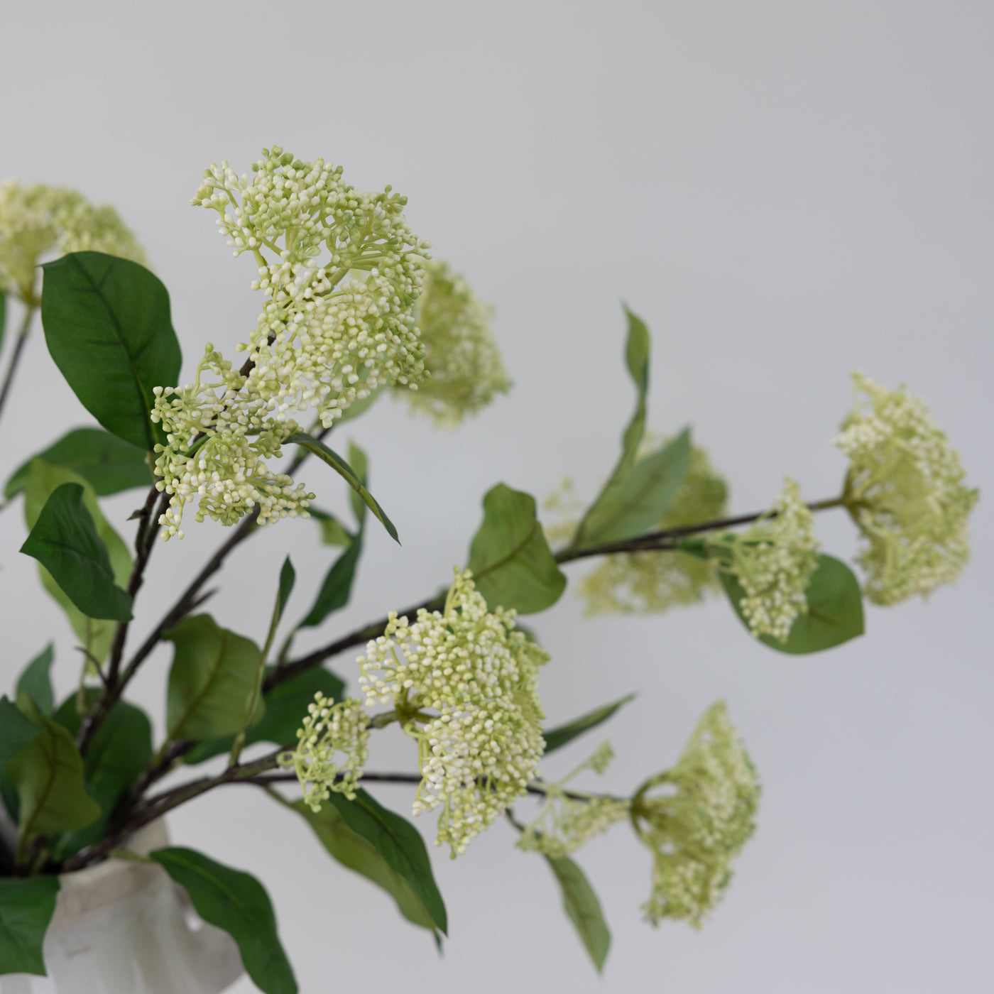 Faux White Elderflower Spray
