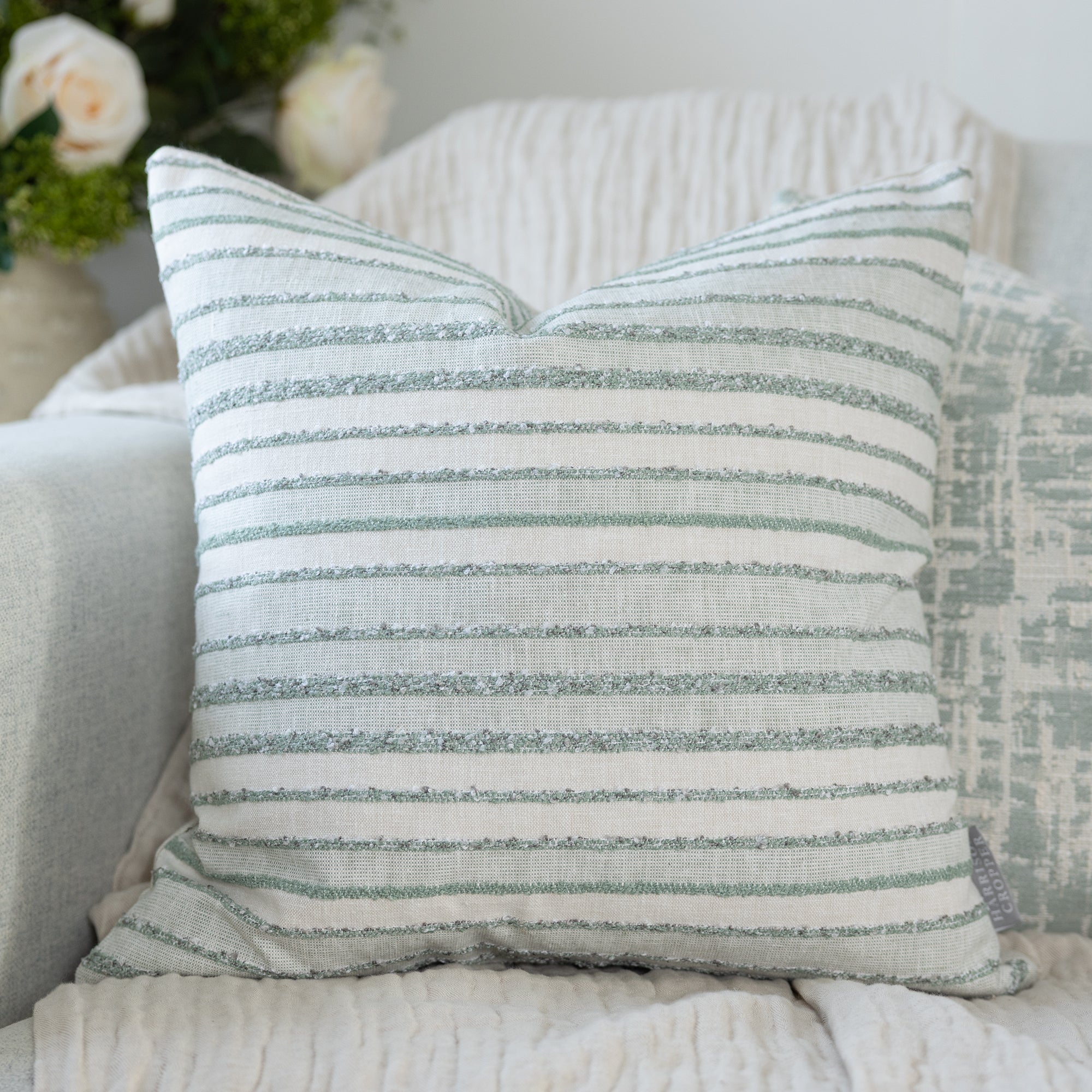 Gainsborough Peppermint Cushion