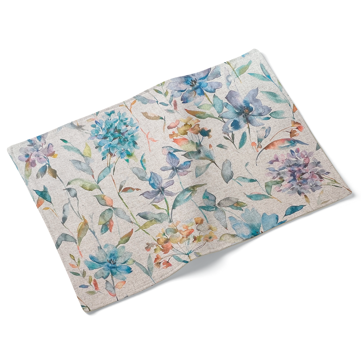 Set of 4 Peacock Giardino Design Fabric Placemats