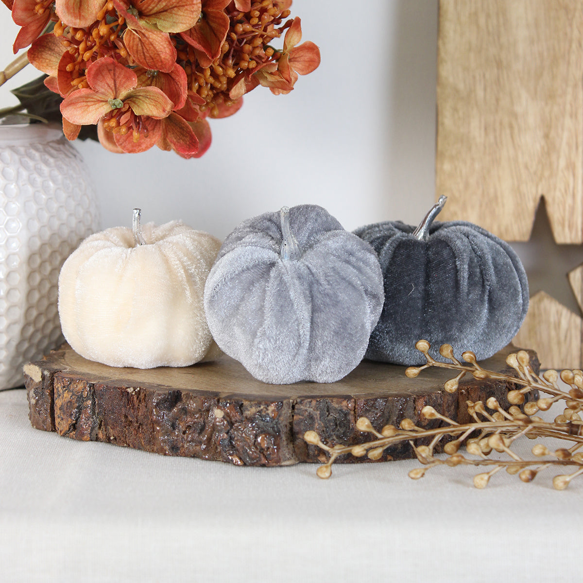 Velvet Pumpkins Bag