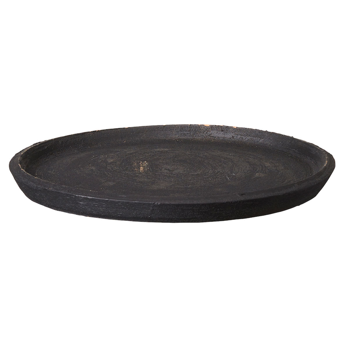 Elma Black Terracotta Decorative Tray