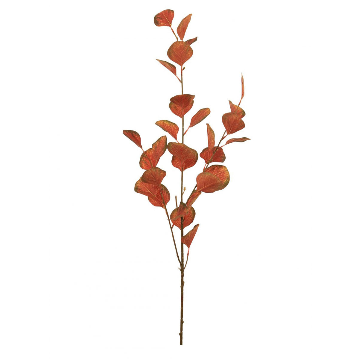 Faux Eucalyptus Stem - Red/Green