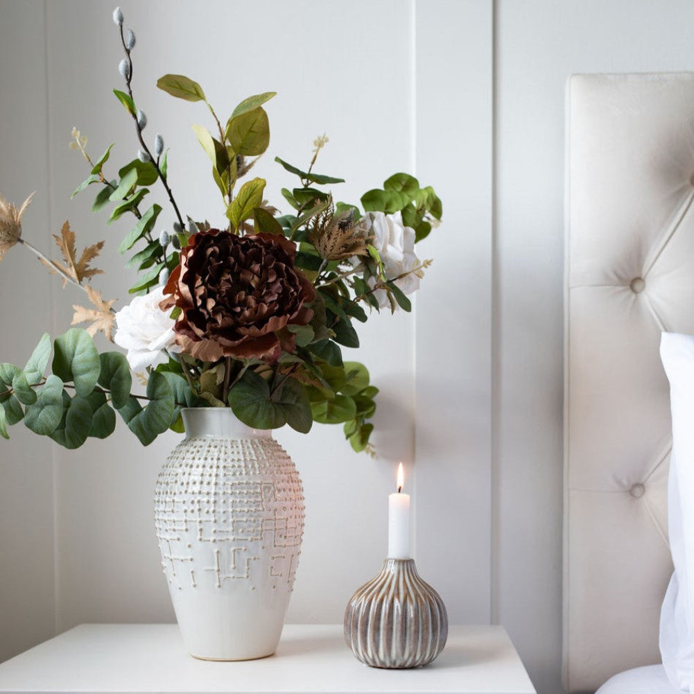 Off White Dot Vase