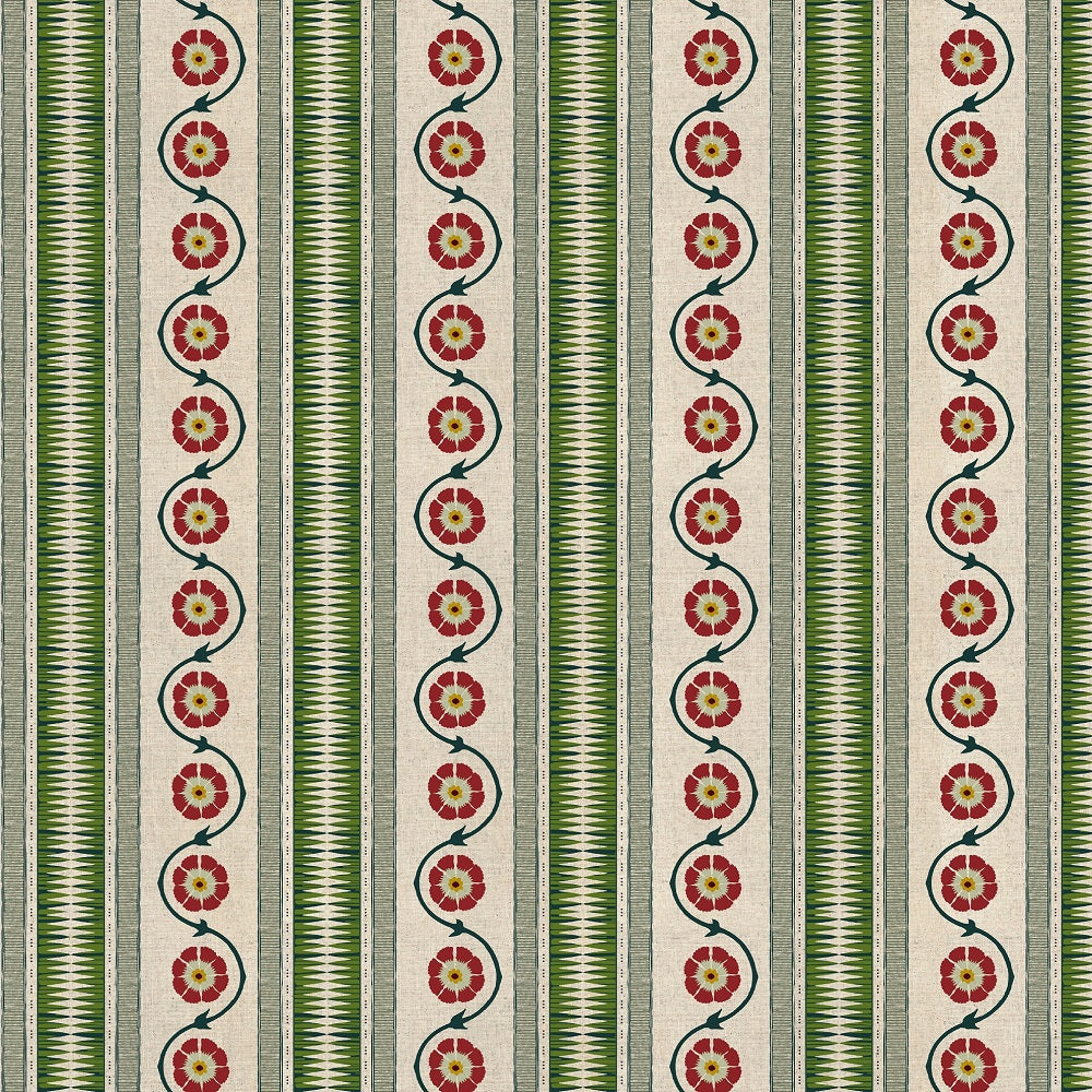 Indira Stripe Apple Roman Blind