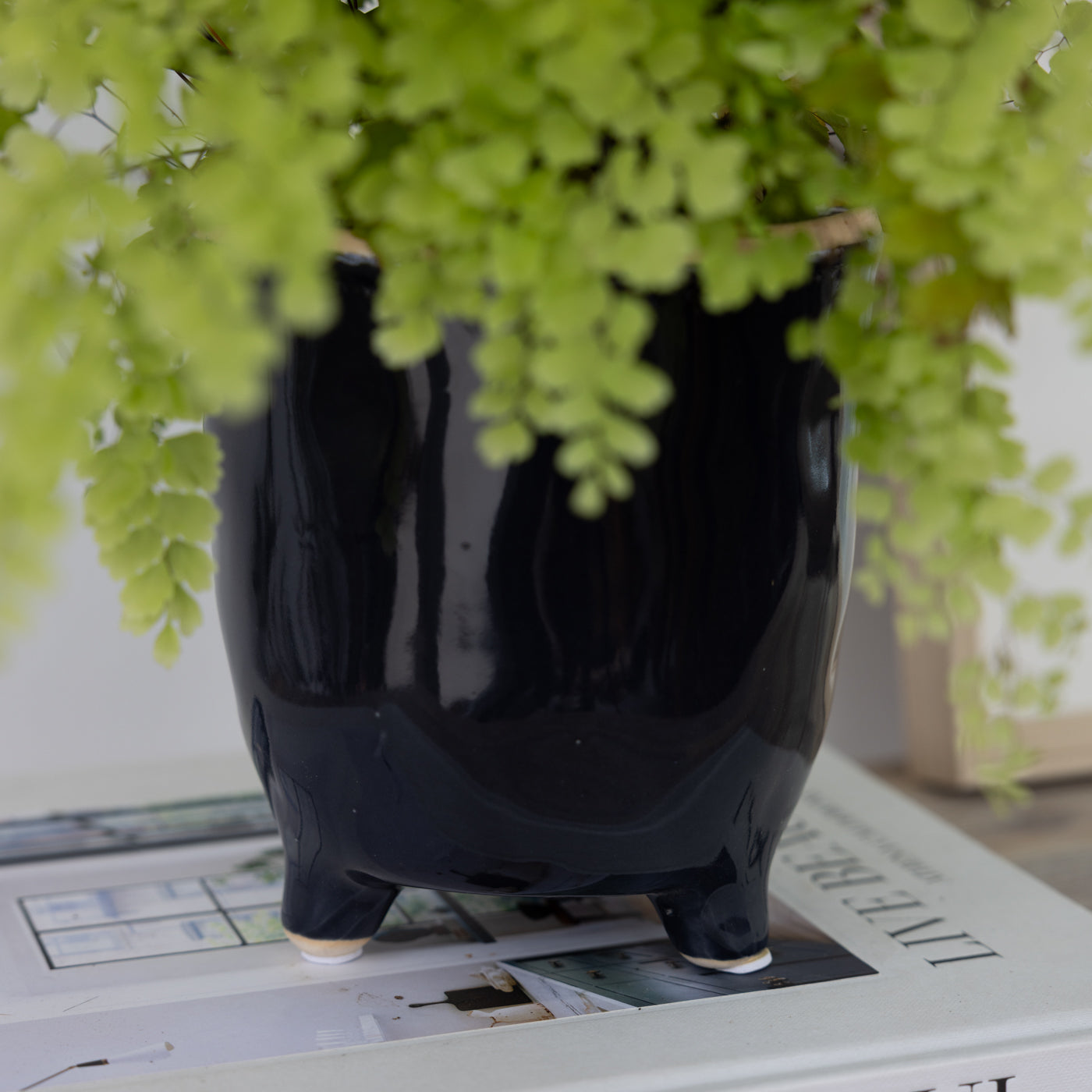 Ceramic Ink Blue Planter Medium