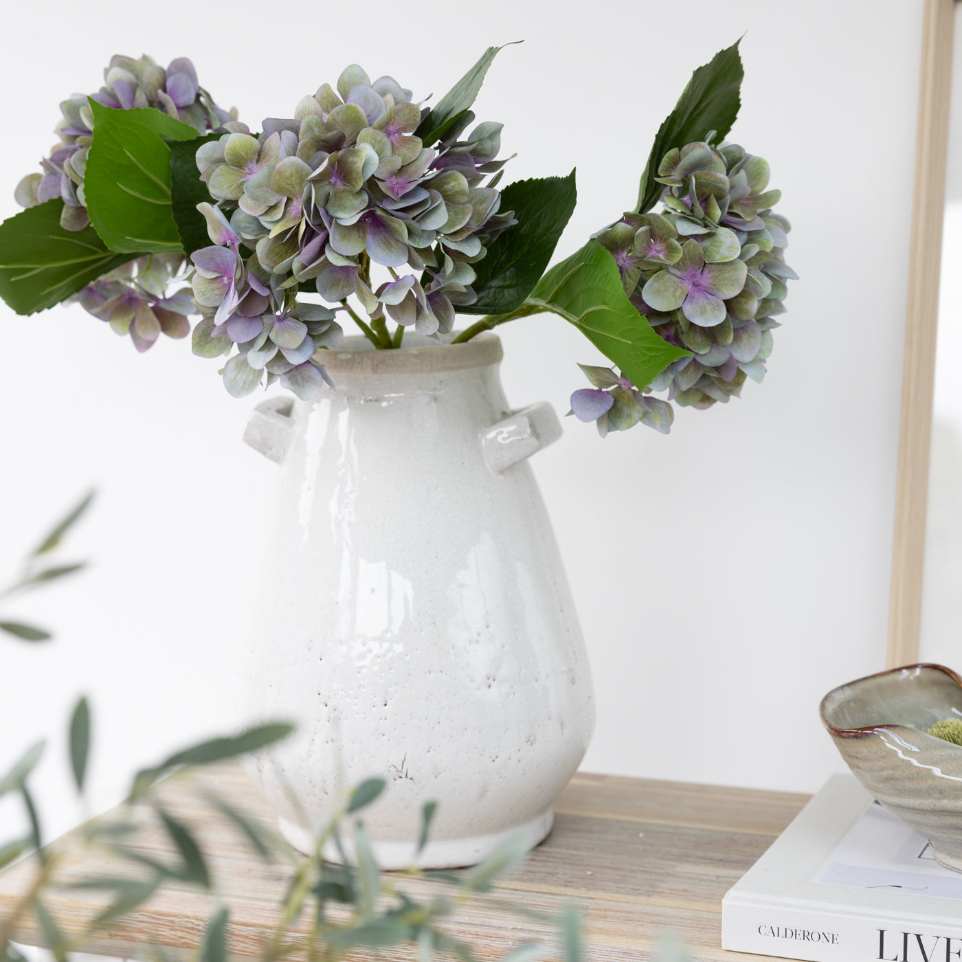 Faux Antique Lavender And Olive Hydrangea