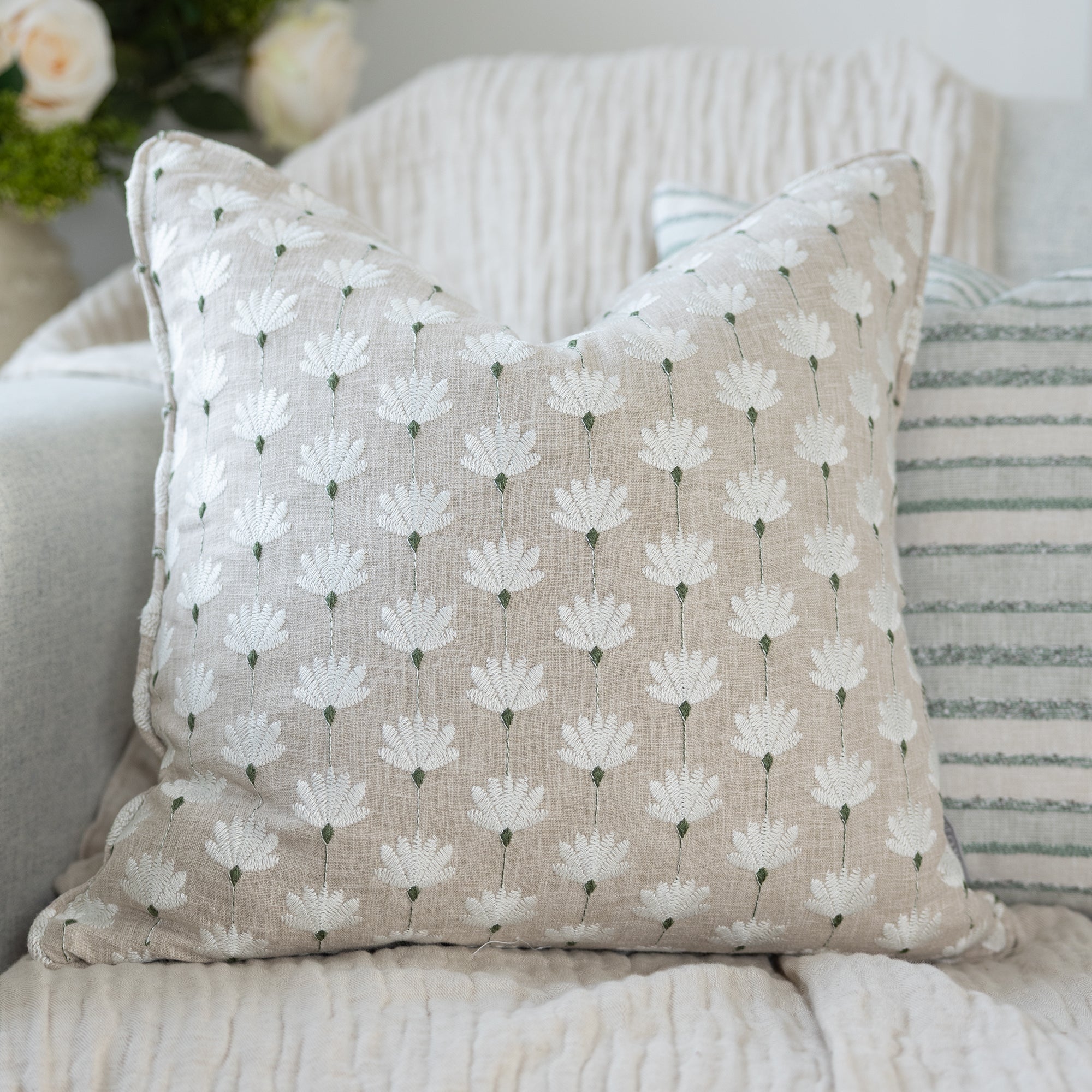 Lodore Peppermint Cushion