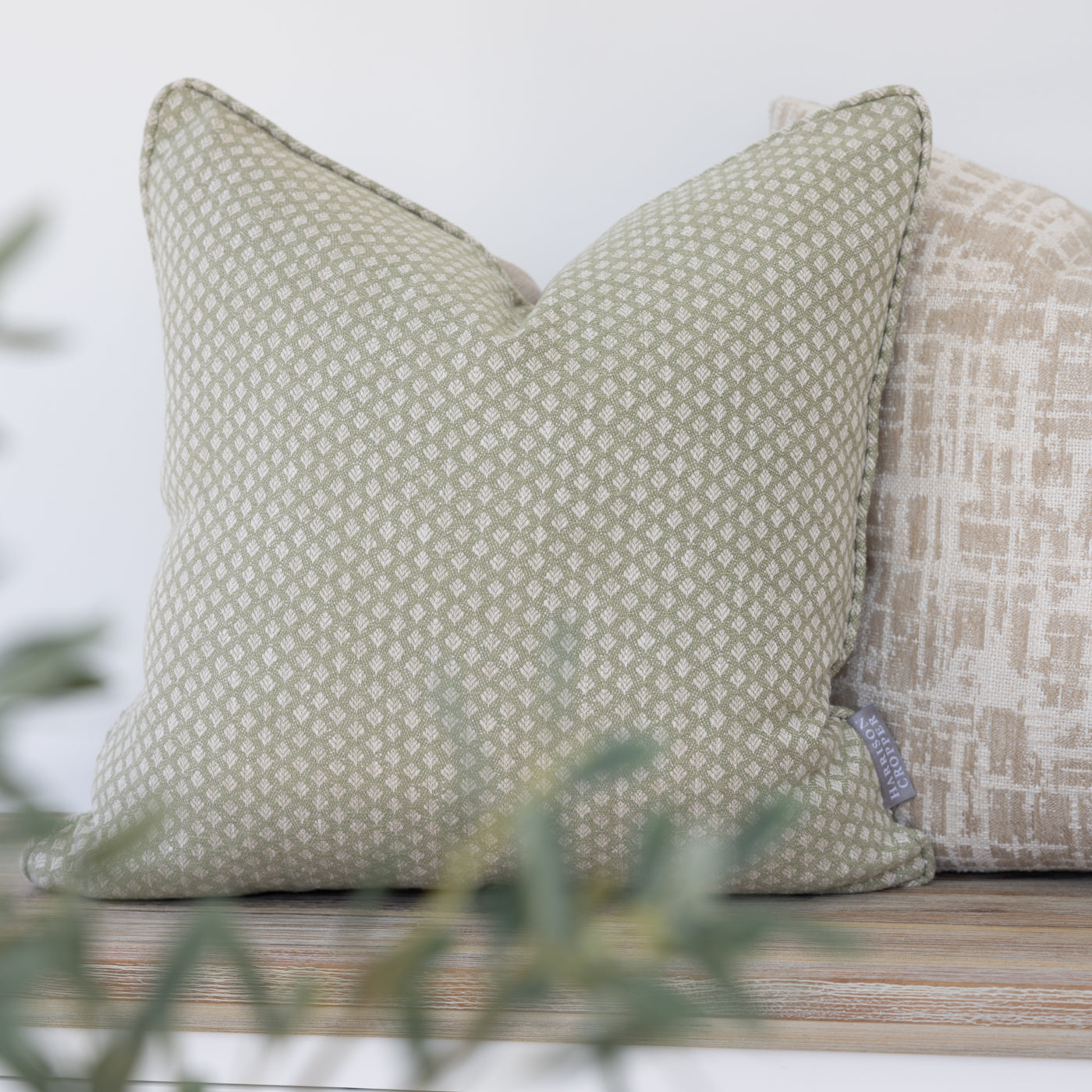 Hattie Sage Square Cushion