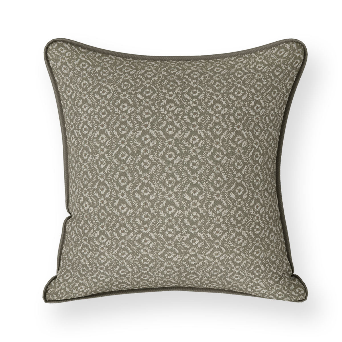 Marthaline Oregano Green Floral Square Cushion