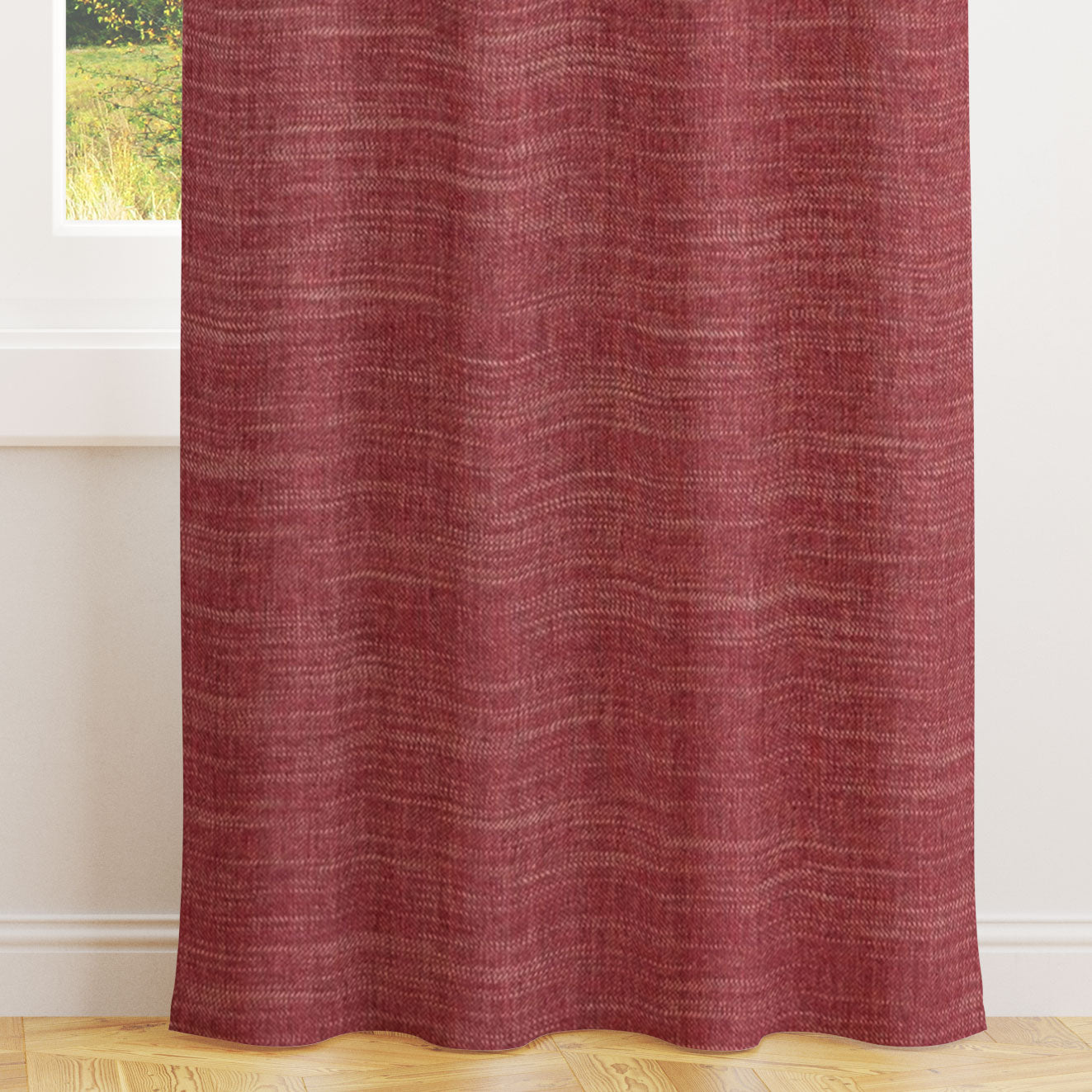 Moray Raspberry Curtains