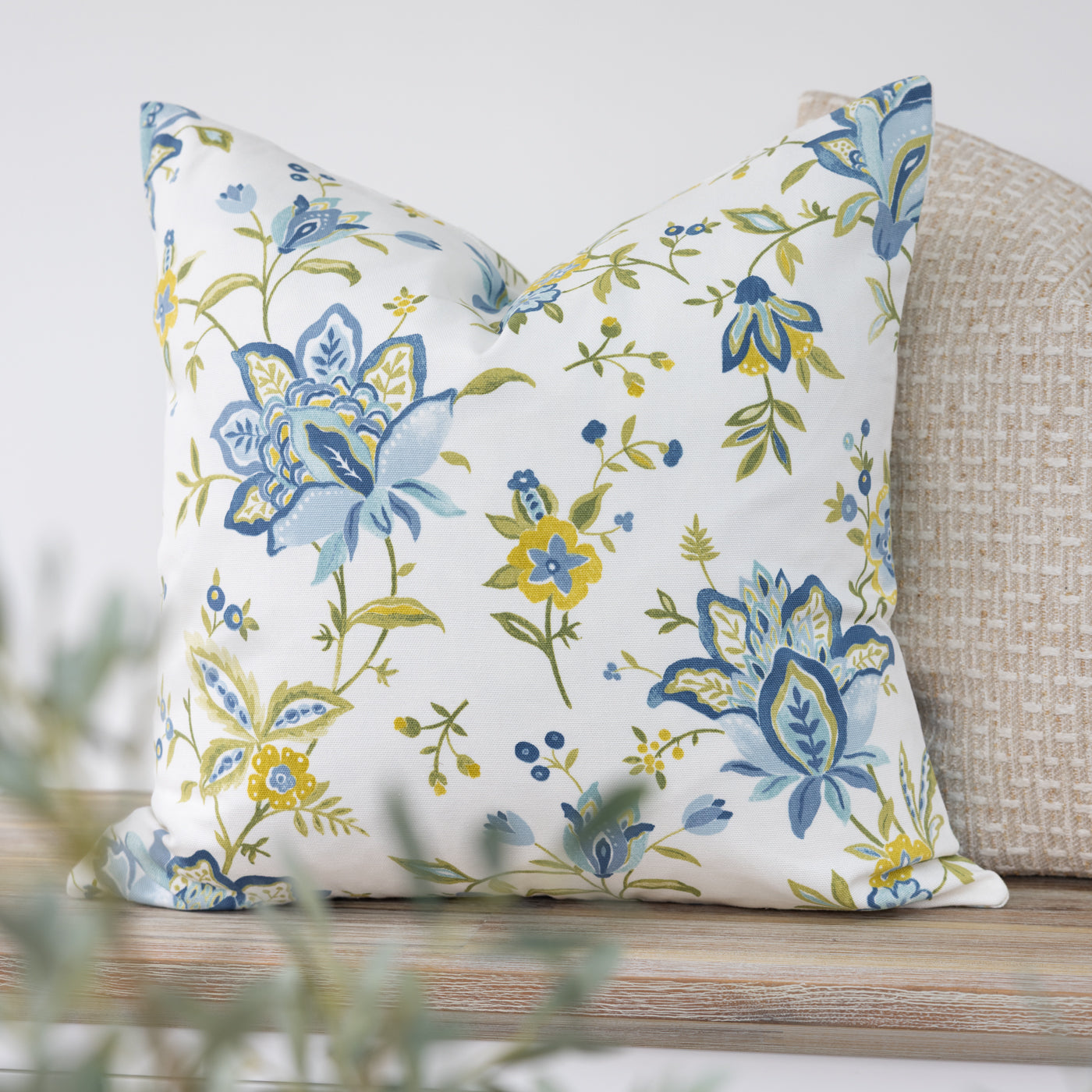 Nancy Blue Floral Cushion Cover
