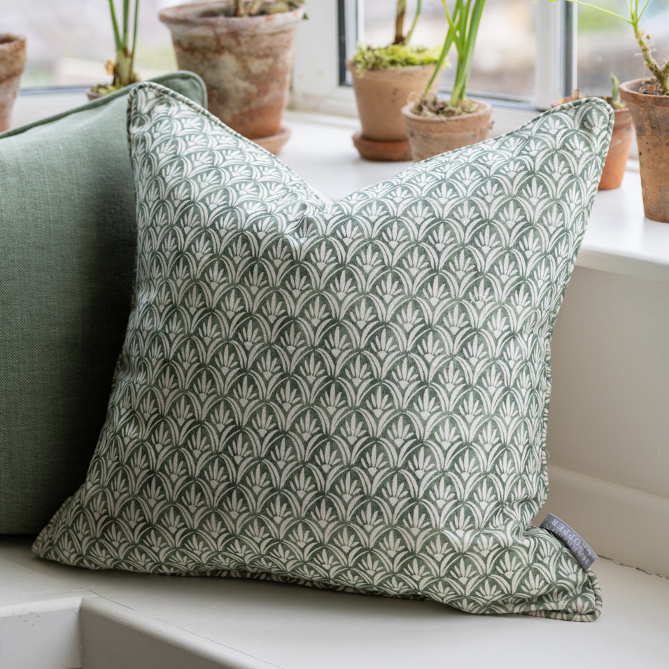 Mondrago Olive Square Cushion