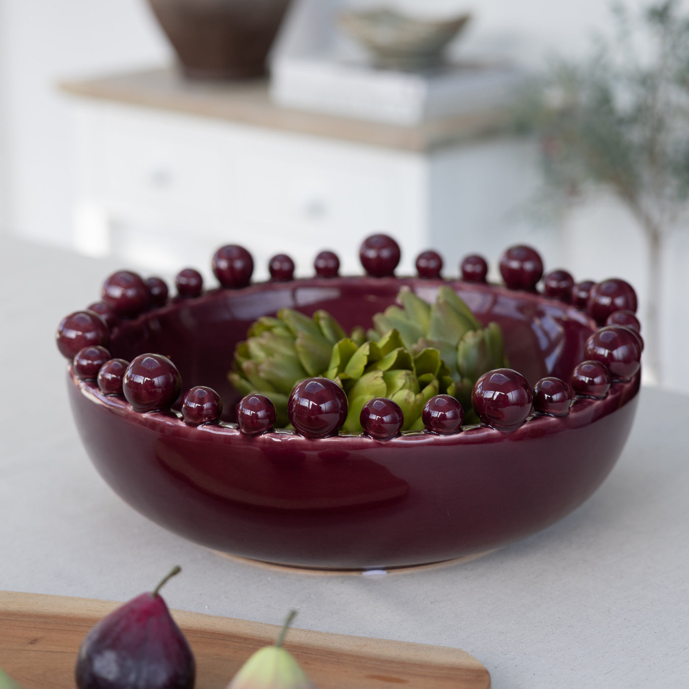 Burgundy Bobble Bowl
