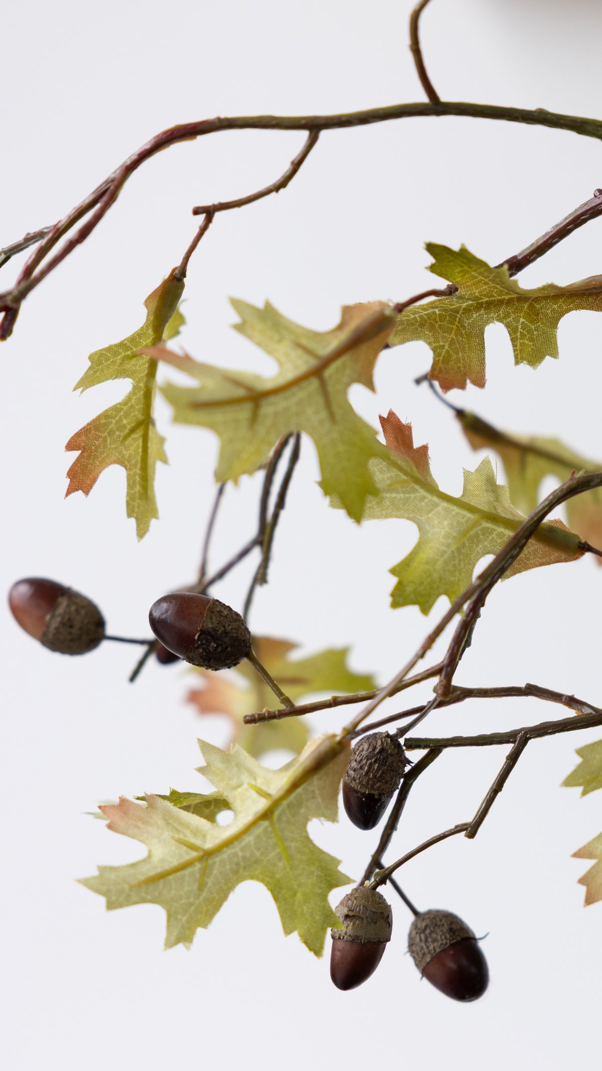 Faux Oak Leaf & Acorn Branch