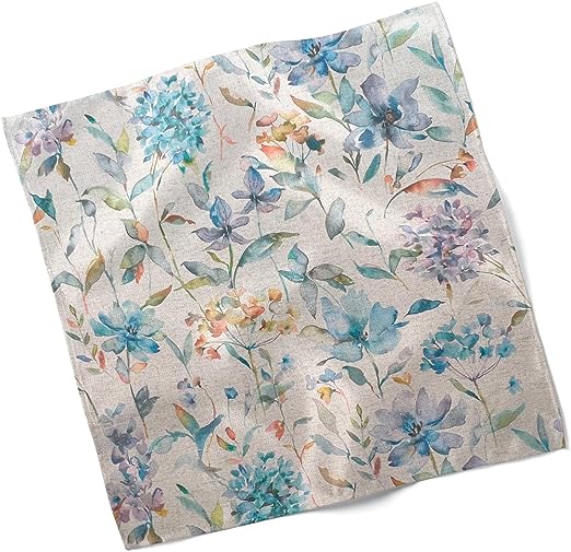 Set of 4 Giardino Design Peacock Fabric Napkins