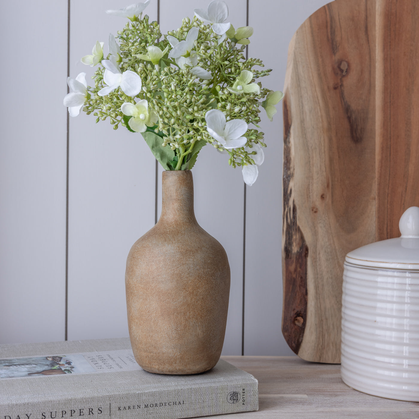 Ayana Brown Bottle Vase