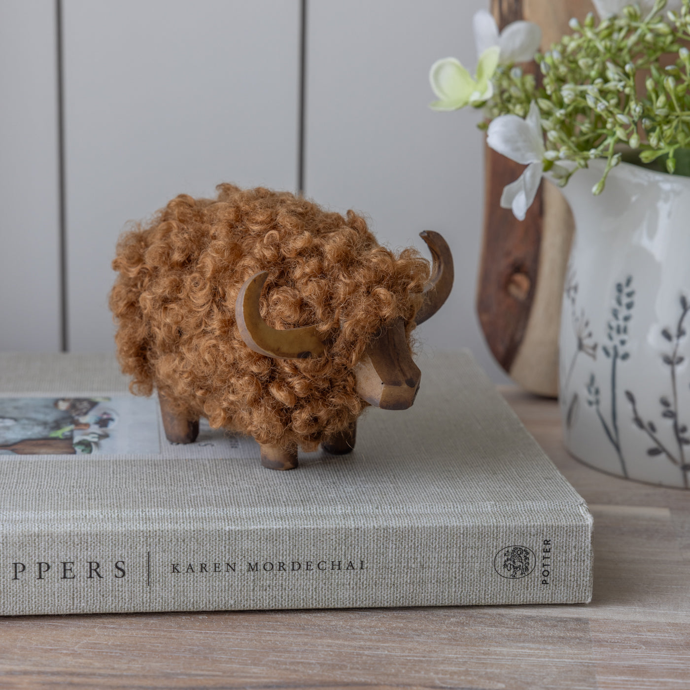 Brown Highland Cow Decoration