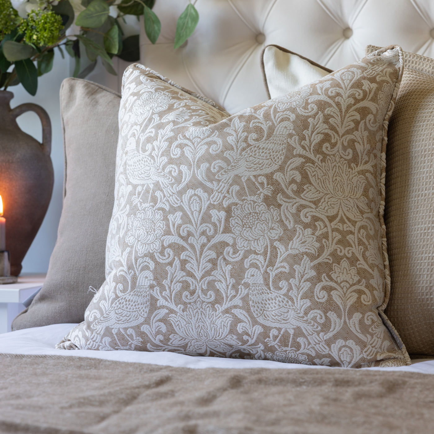 Auvergne Oatmeal Cushion