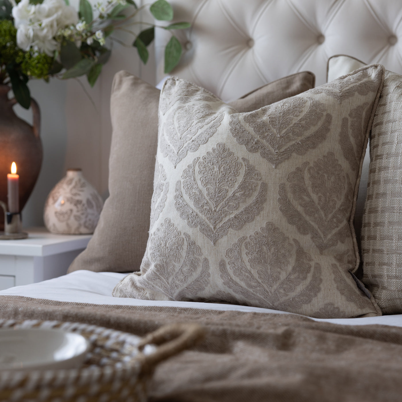 Draycott Taupe Cushion