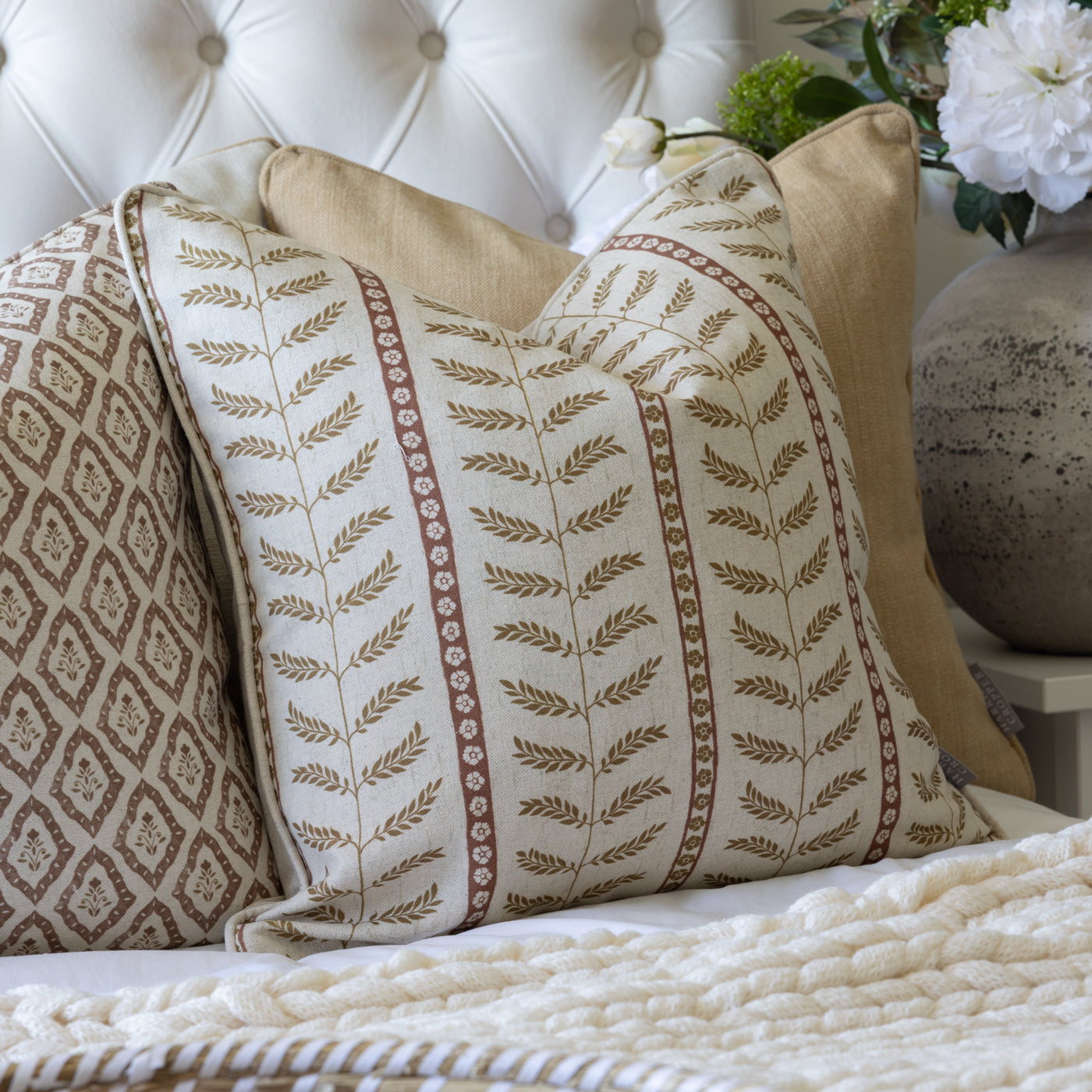 Suriane Sienna Square Cushion