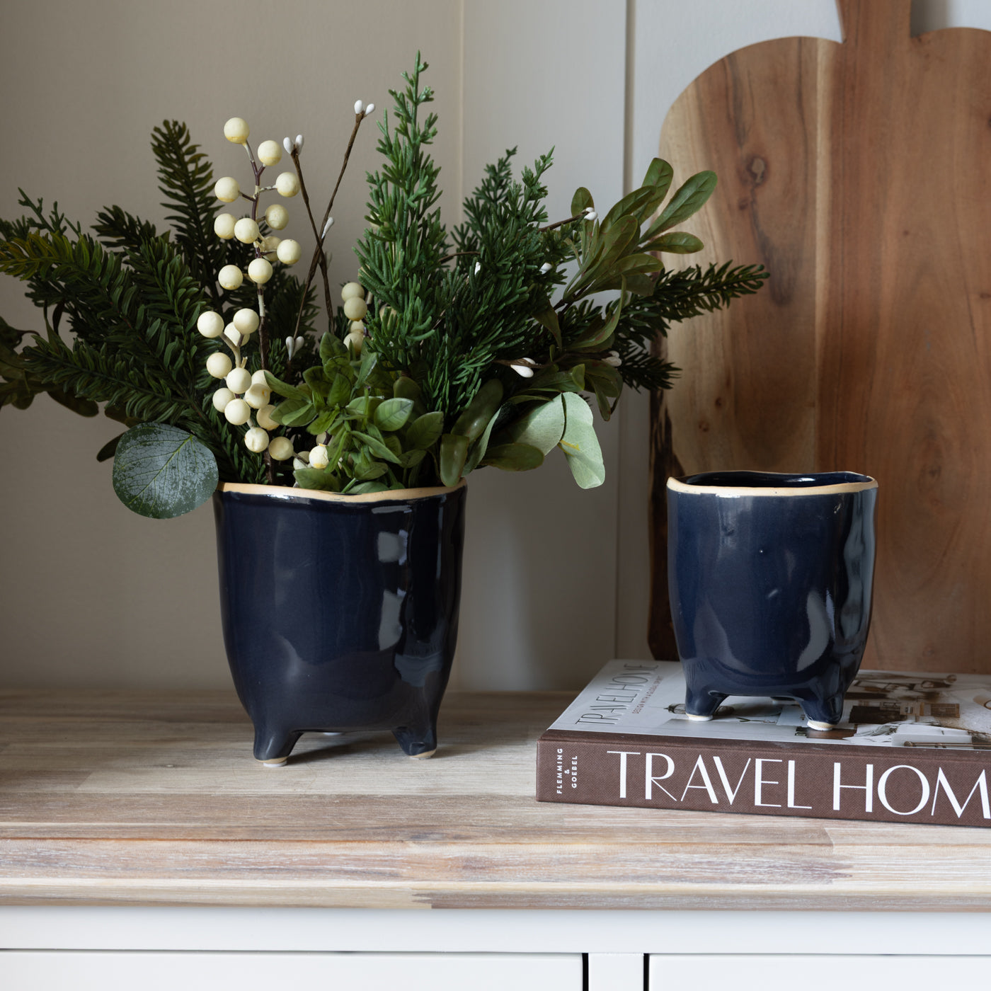 Ceramic Ink Blue Planter Small