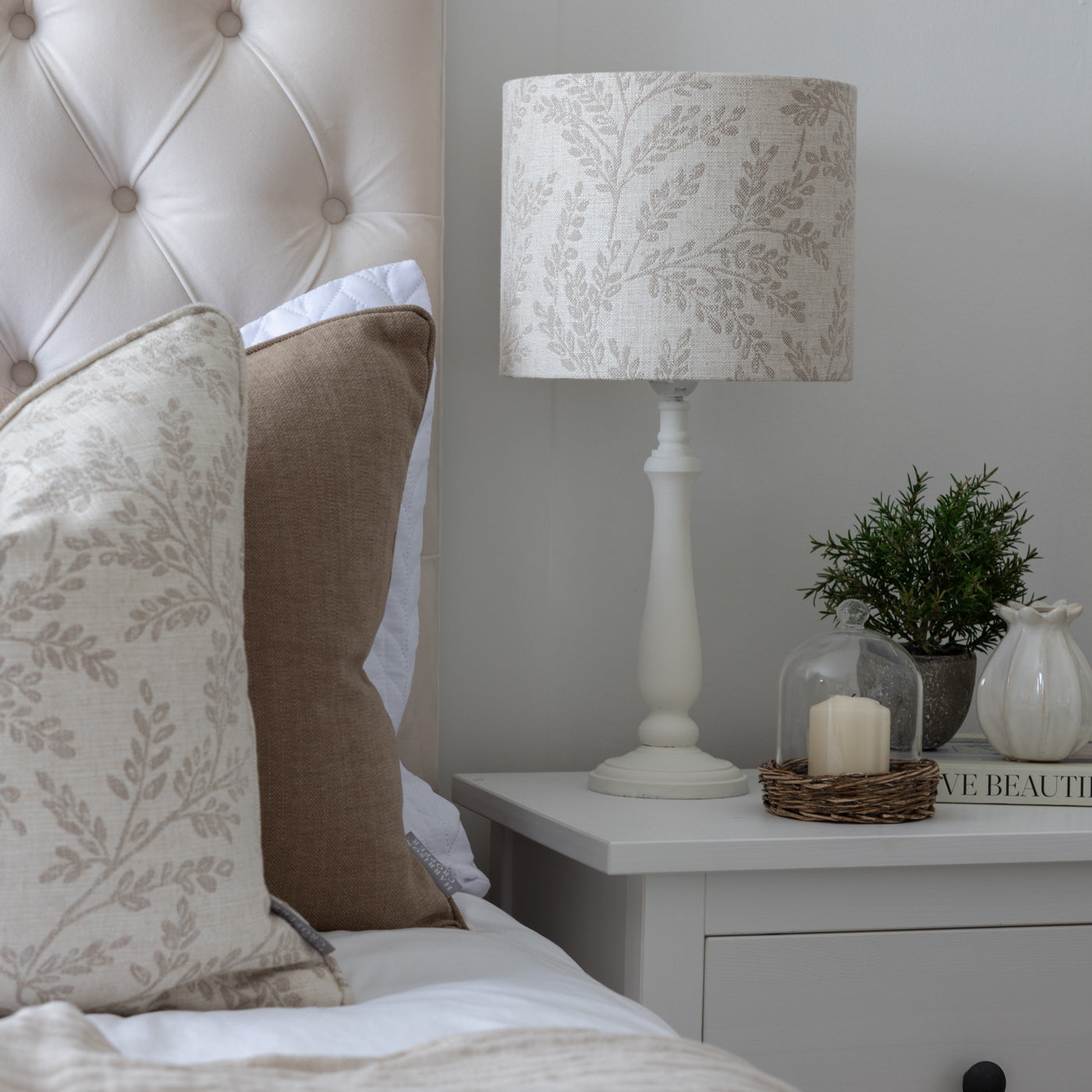 Ferndown Taupe Drum Lampshade